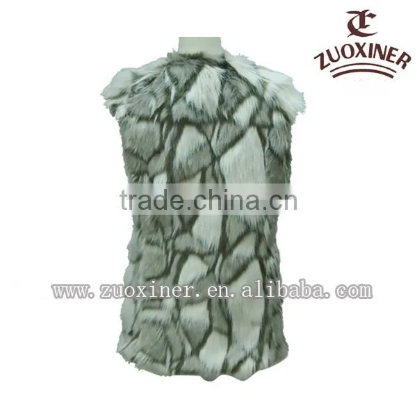 2014 newest fashion beautiful winter women fur vest