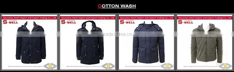 2017 Fashion jacket with hoody winter quilted man jacket stocklots