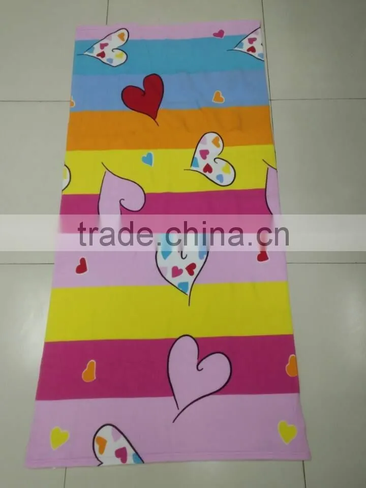 China factory soft quality custom print microfiber fabric beach towel
