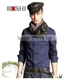 2015 New Stylish England Style Tops For Solid White Linen Leisure Shirt