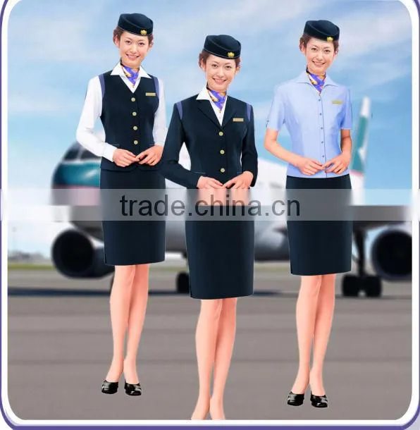 2014 Shoujia hot sale airline uniform for stewardess