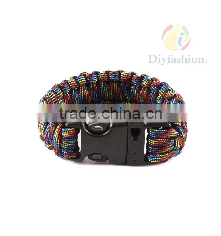 Fashion Double Braided Paracord Twisted Cord For Bracelet PV6020-9