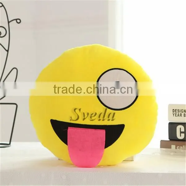 Funny Soft plush Emoji pillow Wholesale stuffed toys Cute Emoticon Pillows