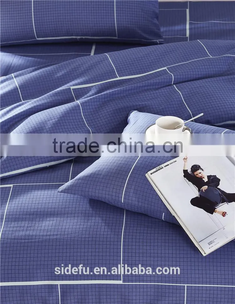 Wholesale Home Use Yarn Dyed Cotton Duvet Cover Sets