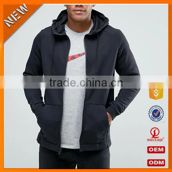 Top design black cotton tracksuit/ add you logo plain tracksuit sportswear H-1810