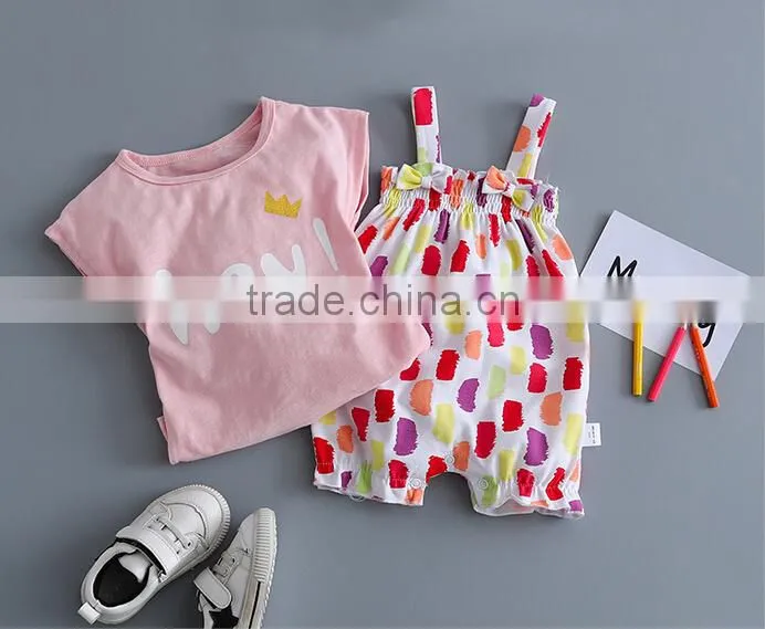 Summer Girls Baby Floral Romper Clothes Newborn Baby Printed Jumpsuit