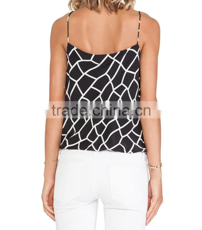 2017 Ladies Tops Printing Designs Fancy Sexy Tank Top