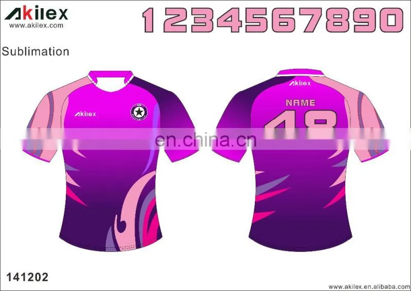 2016 Wholesale customized dryfit sublimation rugby jersey
