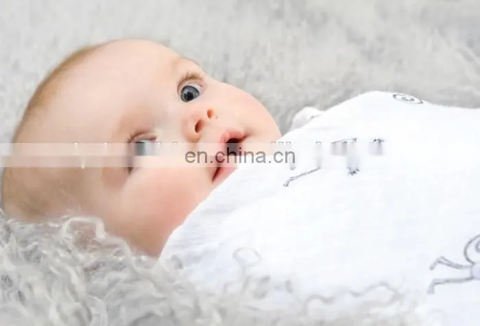 100% Organic Cotton Muslin Wrap Blanket 47x47" baby blanket