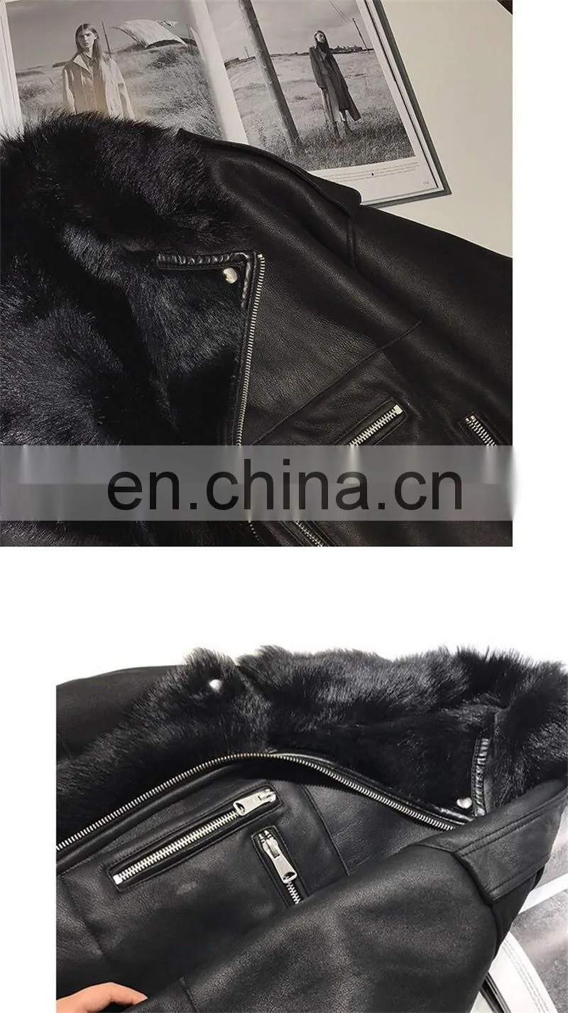 2016 Hot Sale Warm Winter Ladies Shearling Sheepskin Long Coat