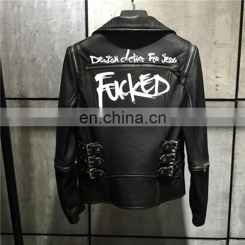 Latest Fashion Custom Black Winter Cheap Leather Jackets Women Leather Jacket Wholesale