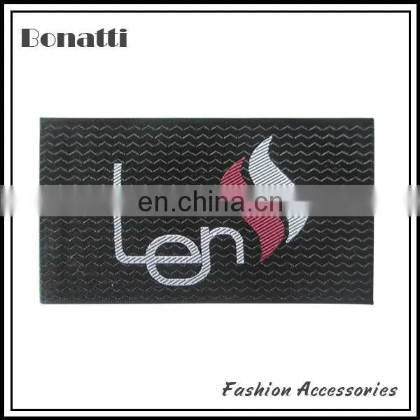 Satin woven label for apparel