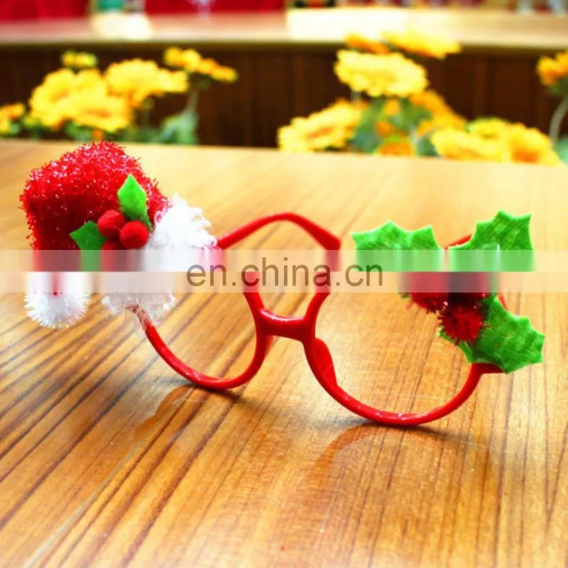 Wholesale Christmas Ornaments Glasses Frames Decor Evening Party Toy for Kids Adult Dog Pet Rabbit Gifts