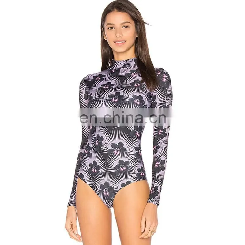 2017 hot selling spandex lycra rash guards wholesale rashguards with back zipper