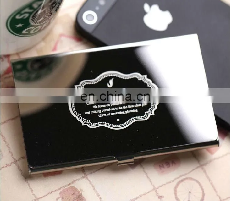 2013 printing business name card holder/name card case with logo/novelty business card holders