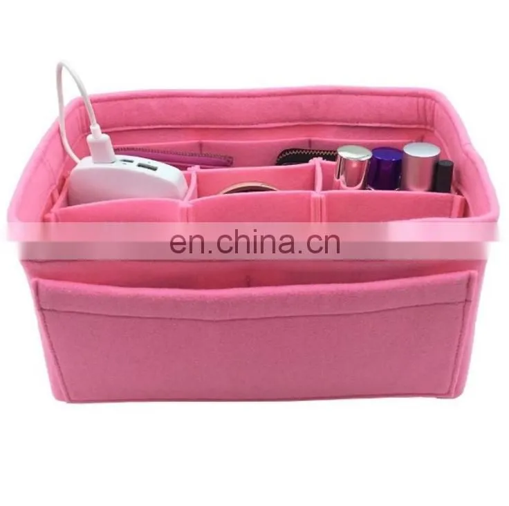 Extra Large Capacity Multi-function Felt Makeup Bag Organizer for Ladies and Travel