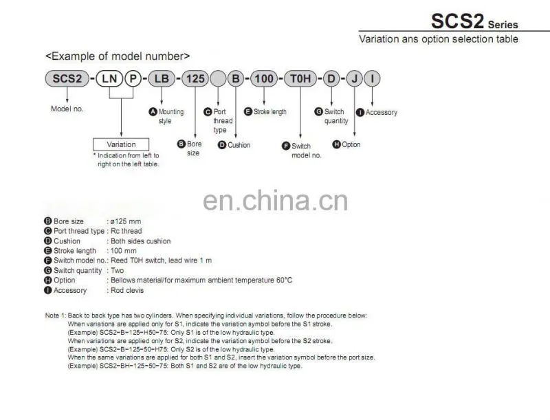 Japan CKD large bore size cylinder SCS2-N-LB-160B-650