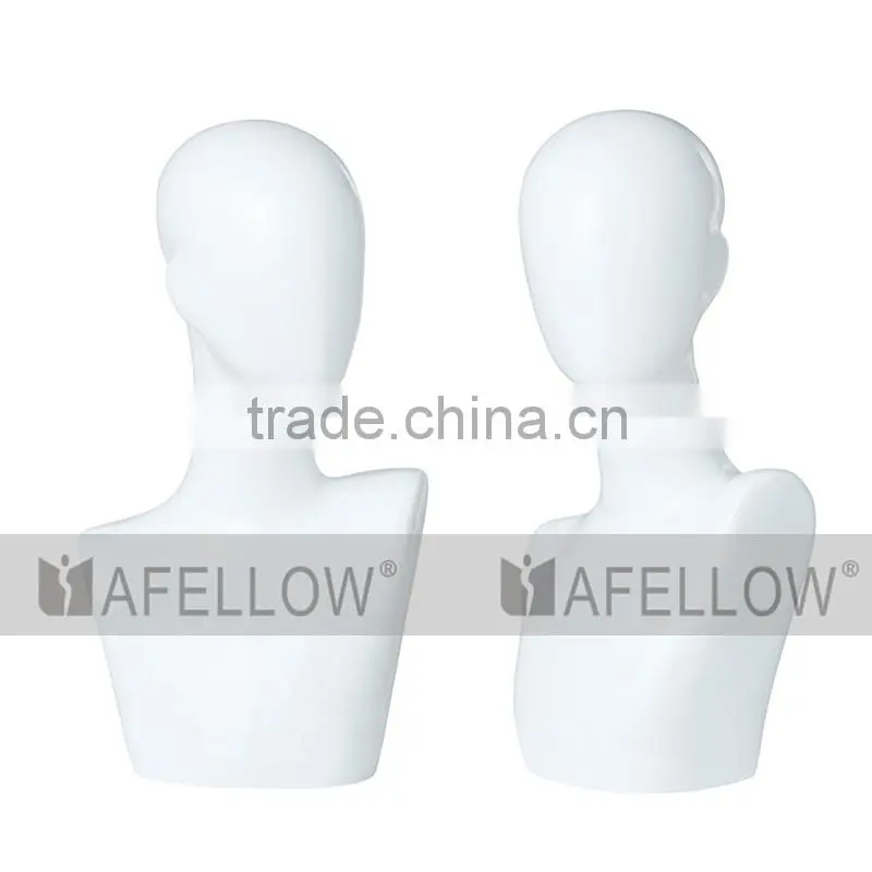 Plastic Head Mannequin White Blak Red Color can chosse cheap head H1086