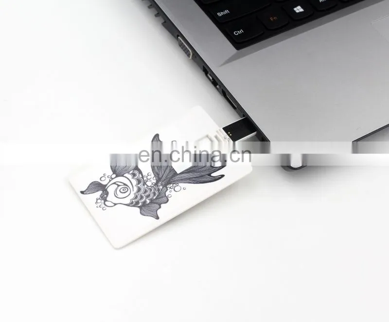Shenzhen factory Credit Card USB Memory Sticks plastic usb card Flash Drive With Printing Logo