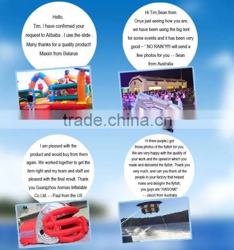 new style high quality inflatable flying fish towables