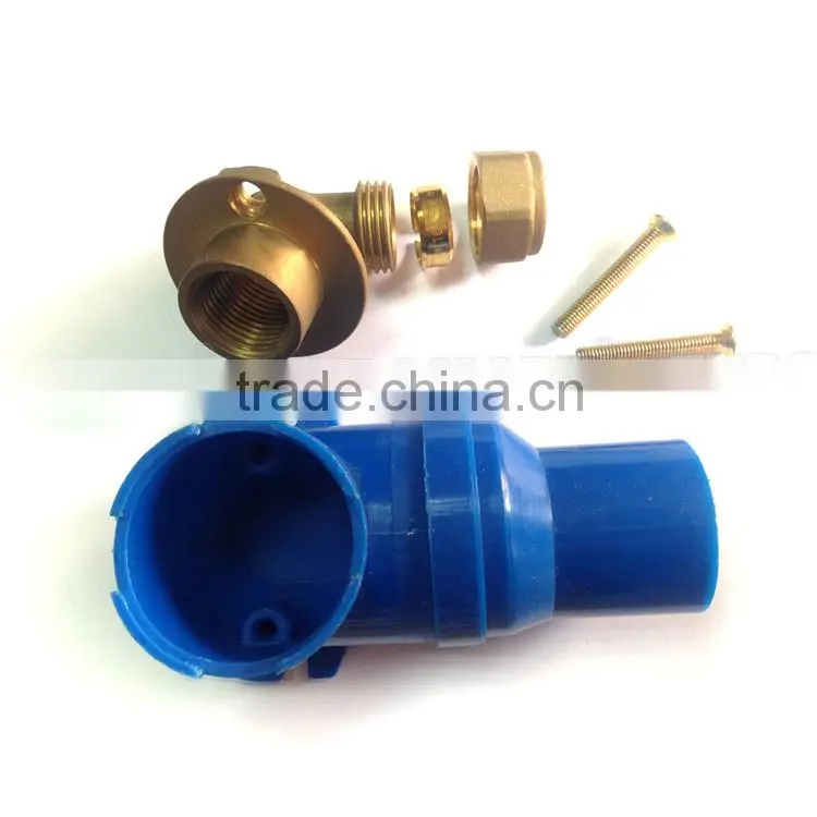 Lowest price bule Malleable compression brass fitting plumbing union for pex gas pipe