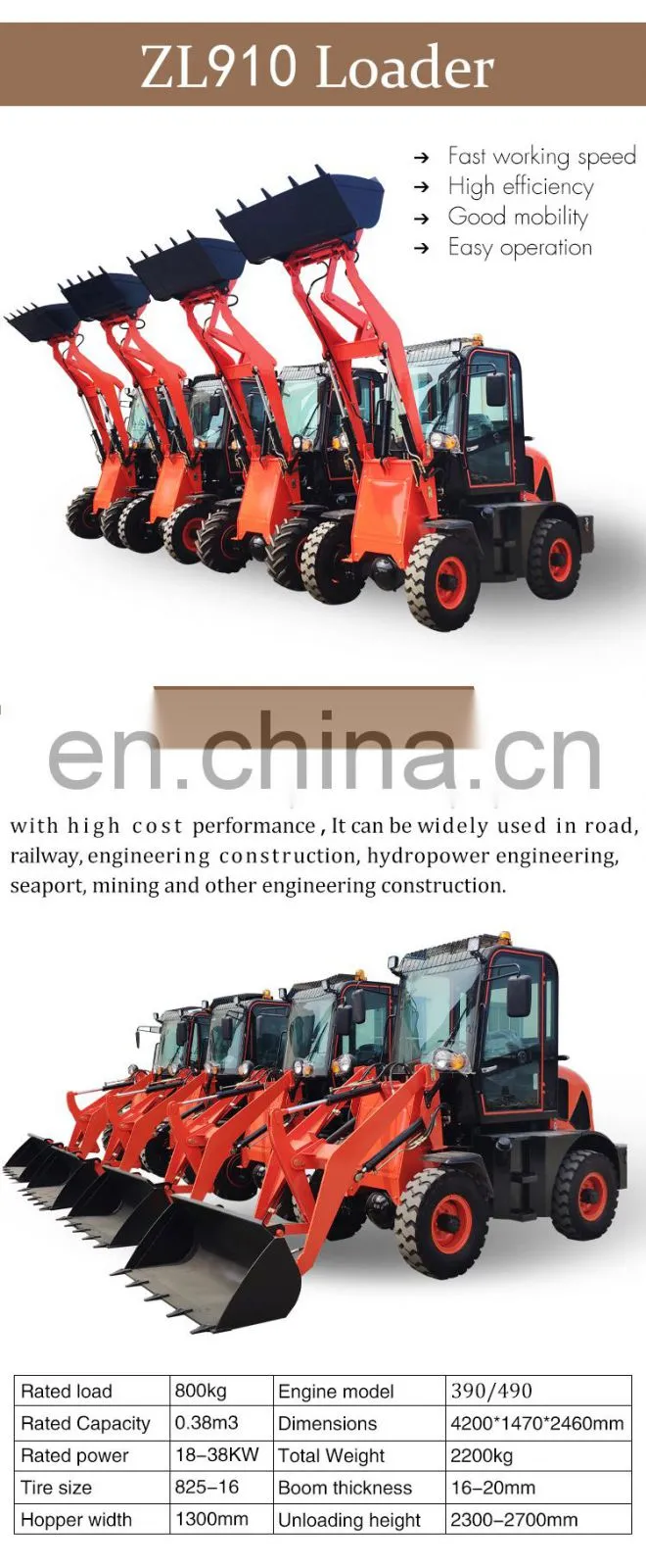 Safe and reliable mini loader with attchments mini loader in czech republic
