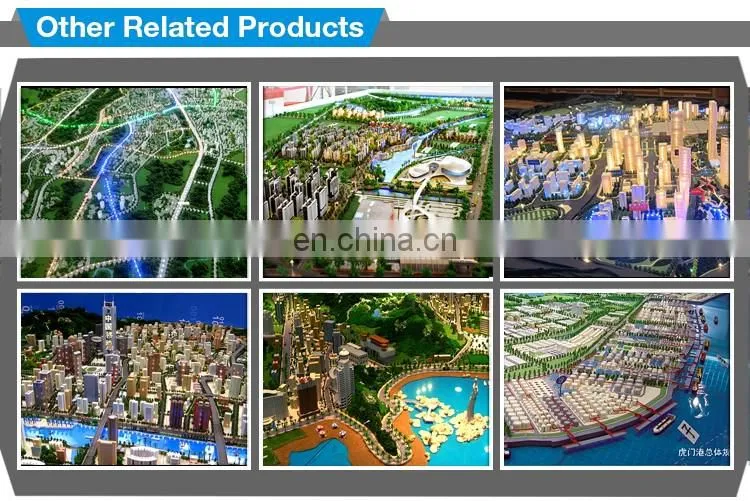 High quality 3d miniature city plan building model for development