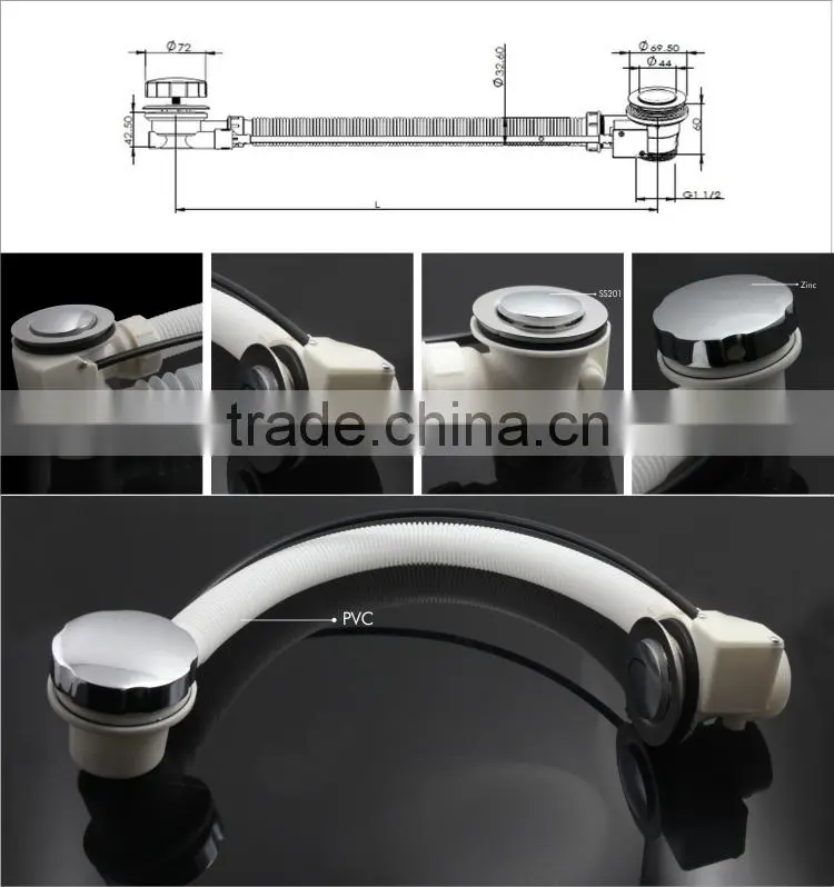 55-110cm Bathtub waste drain kit