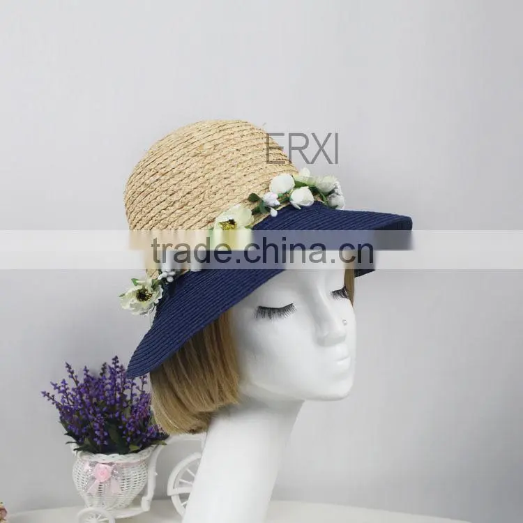 High Quality Womens Sun Beach Promotional Straw Hat Different Color