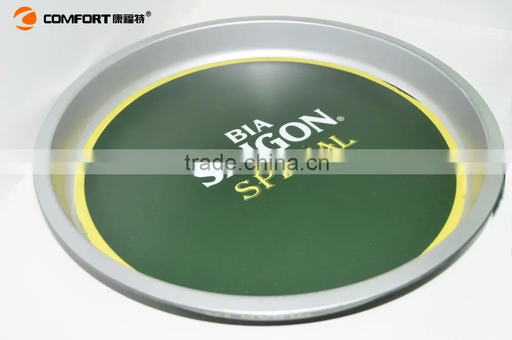 2015 hot design plastic round saucer ABS durable food tray