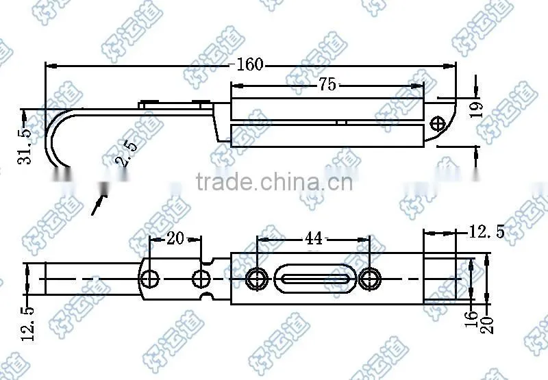 03198 Truck Fastening Hooks trailer body parts