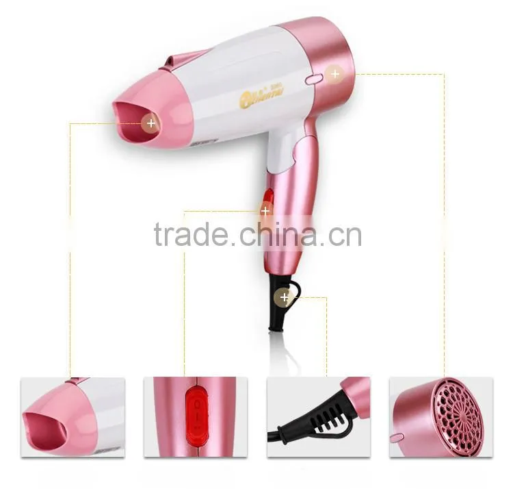 Wholesale Customized Pink Hair Dryer with Patterns