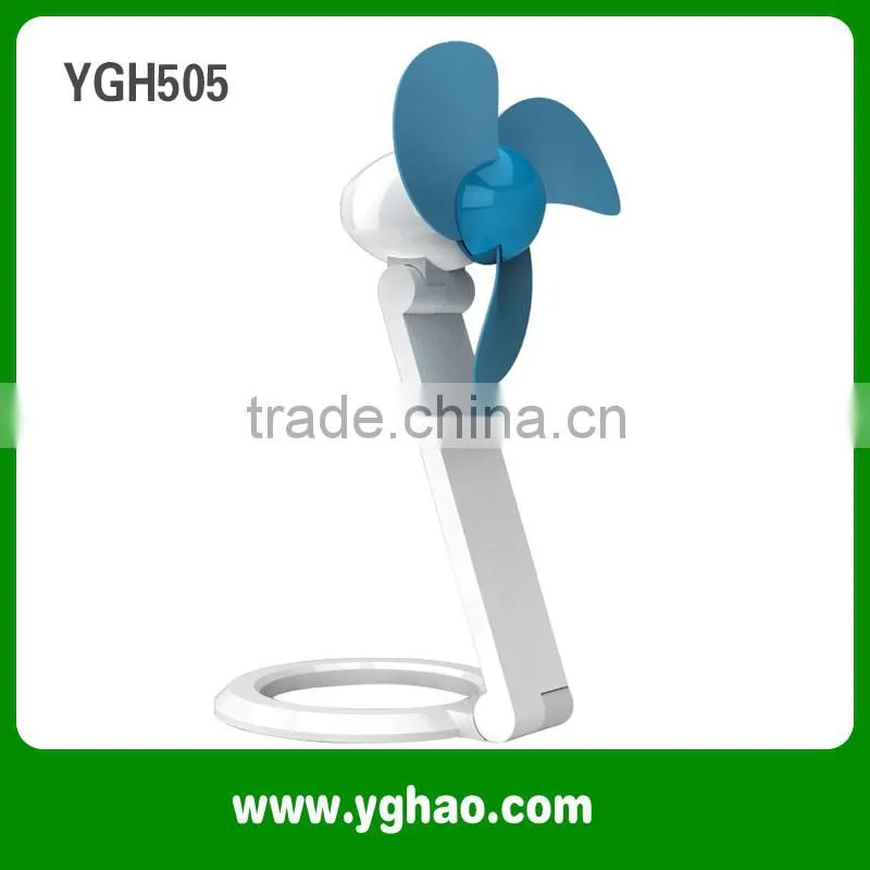 YGH365B Table Installation and Mini Handy Fan Plastic Material Battery Operated