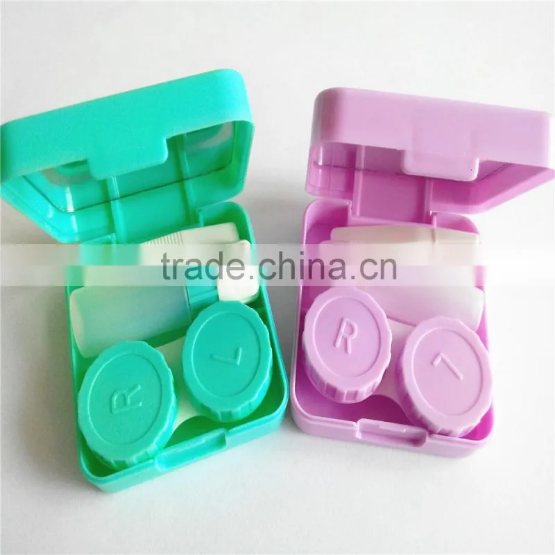 crazy eye contact case, mirrored plastic contact lens for girl