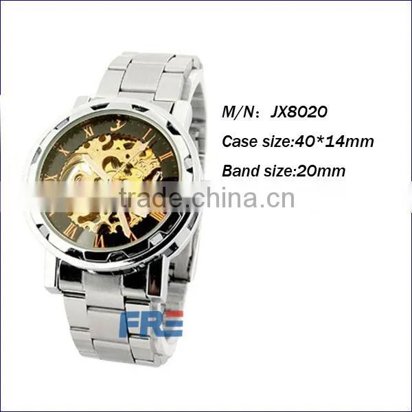 wristwatch automatic transparent mechanical wristwatch