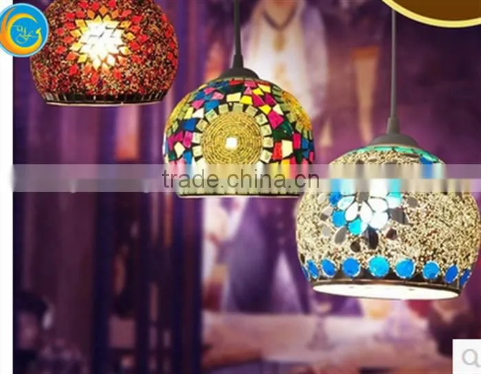 mosaic hanging glass candle holder for wedding decor hotel centerpieces