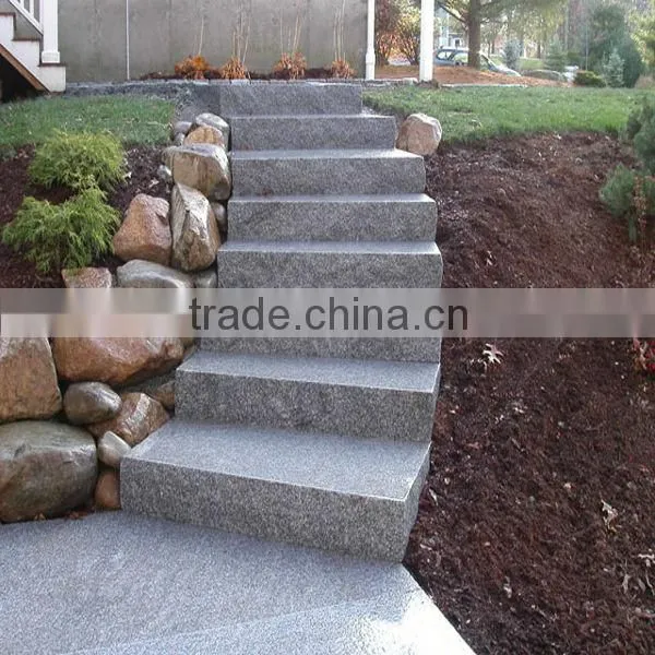 Grey Granite Stair Step Flamed Surface