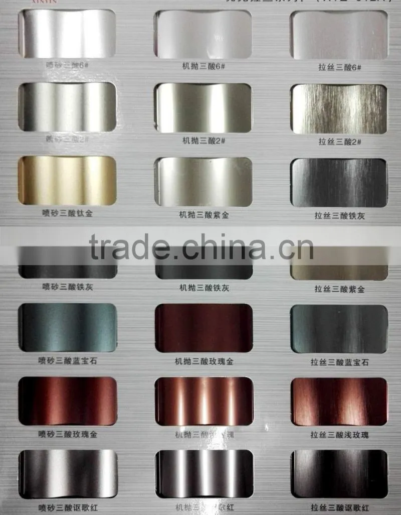 Closet door frame sliding door profile sliver anodized color