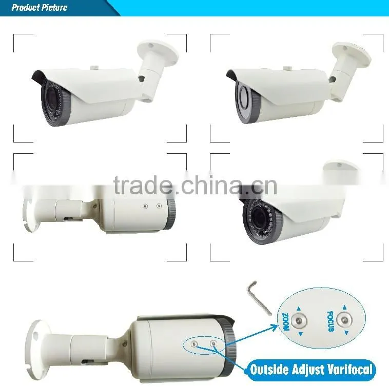 H.265 Security Small Outdoor 2.0Megapixel Sony 290 Cmos Network 2.8-12mm Varifocal WDR Super Low lux poe CCTV IP Bullet Camera