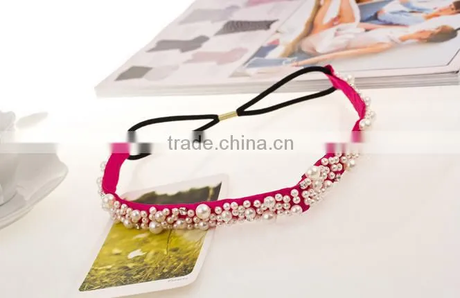 wedding bridal crystal pearl wedding headband