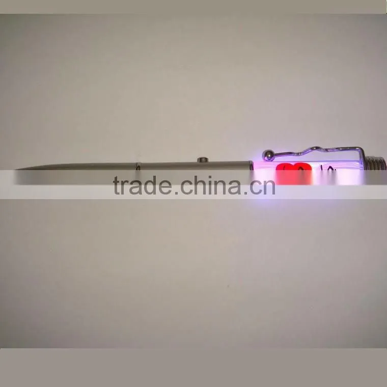 2014 new design progector pen , sized logo led projector pen, Slim led flashlight ballpen for advertising