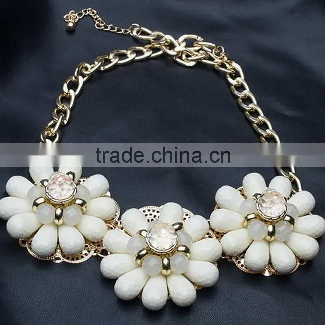 2015 big hawaii flower necklace