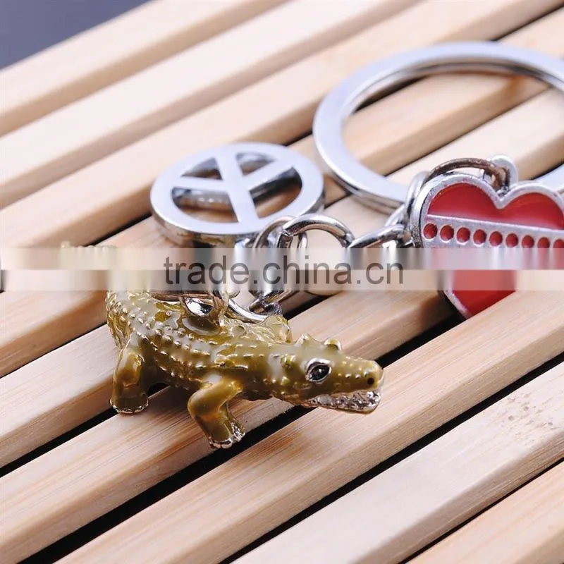 Key chain key ring wholesale manufacturer sell crocodile keychain