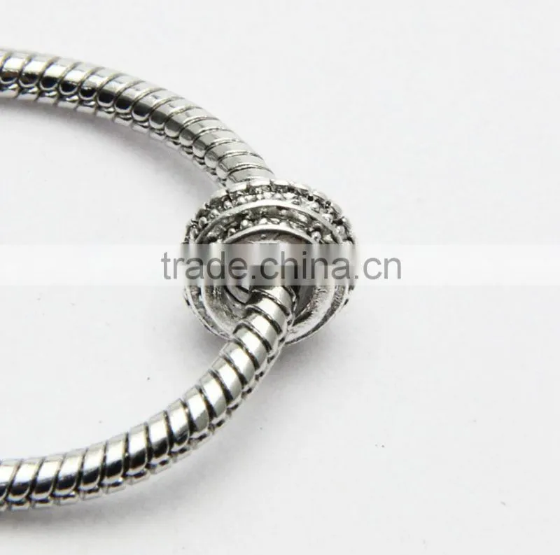Wholesale Pdora New Style DIY Large Hole Drum Shape Zinc Alloy Beads