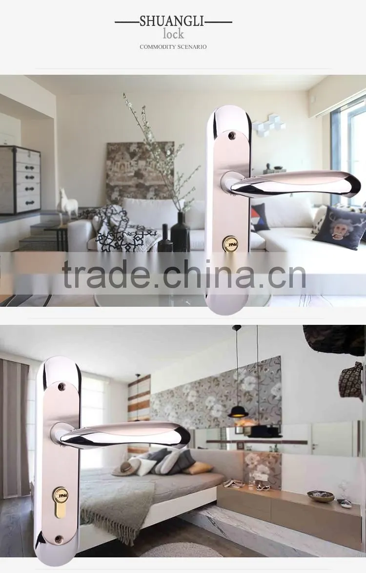 High secutity medium size zamak door handle