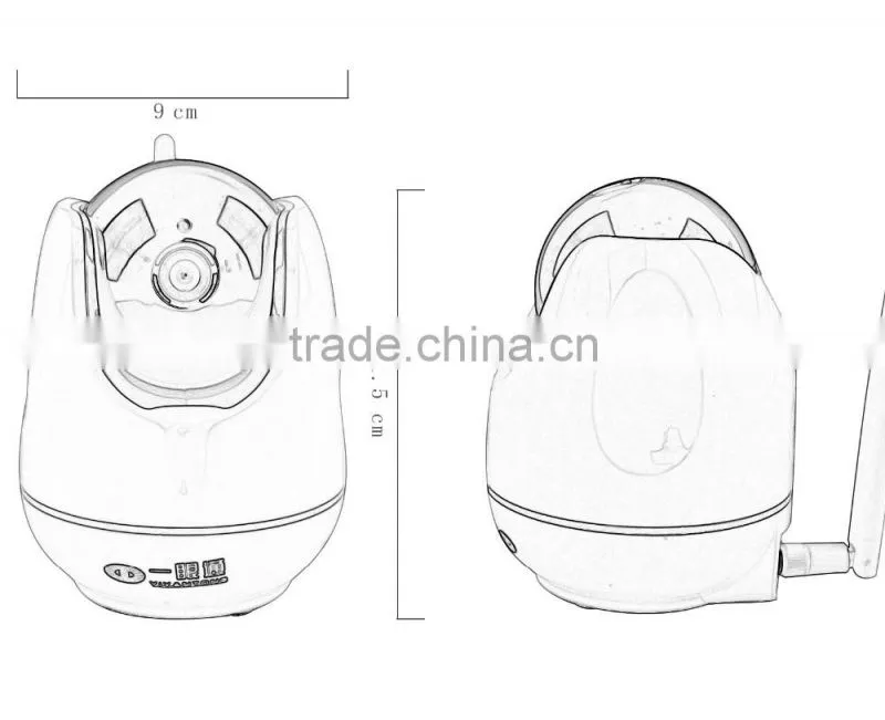 720P HD wireless wifi camera with IR cut night version
