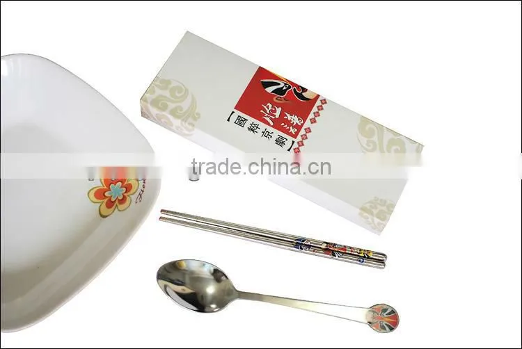 Chinese style dinnerwares,spoon,fork,chopsticks with blue and white porcelain,Chinese gift