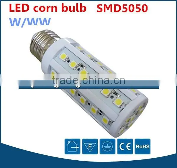 2016 high bright popular 24pcs e27 led smd corn bulb lamp, led warm white corn light 4W led corn lamp bulb smd5050