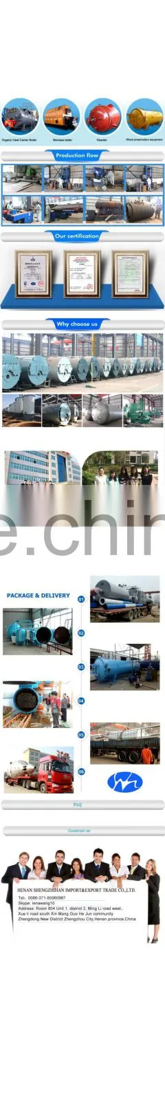 Heavy Fuel Oil Boiler and Coal Fired Chain Grate Stoker Boiler