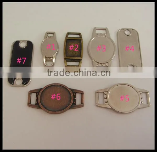 metal paracord charm,blank shoelace charm,Blank Oval shoelace charm